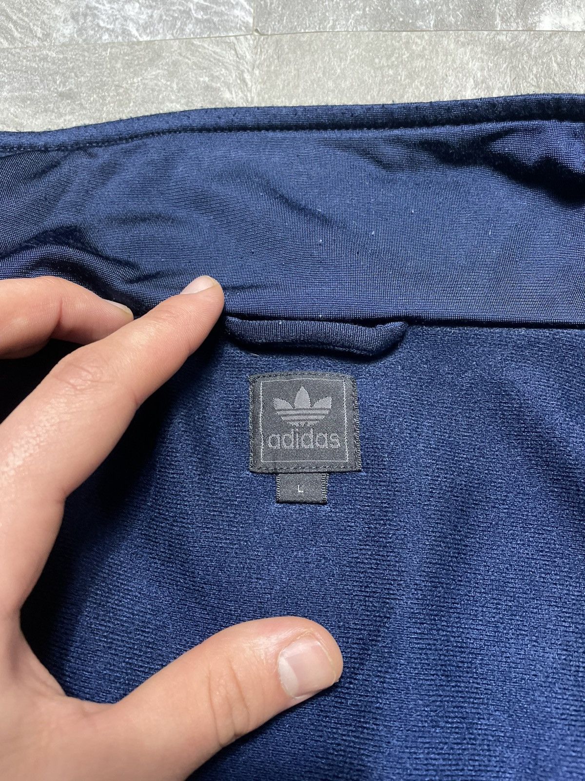 Adidas Vintage Adidas Track Jacket 00s Balenciaga Style. Y2K blue Size US L / EU 52-54 / 3 - 4 Thumbnail