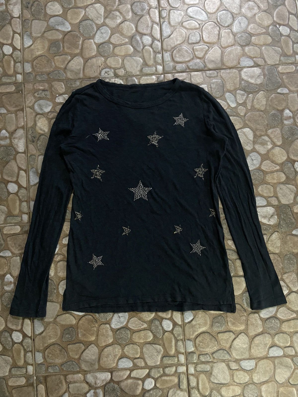 If Six Was Nine VTG Y2K the Ryand studded star long sleeve t-shirt Size M / US 6-8 / IT 42-44 - 1 Thumbnail