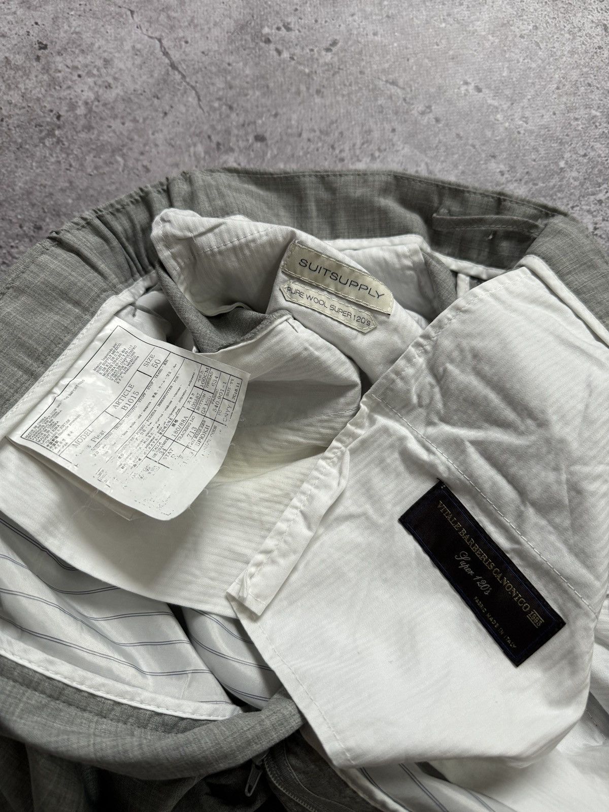Suitsupply Suitsupply Ames Pleat Wool Pants Size US 34 / EU 50 - 7 Thumbnail