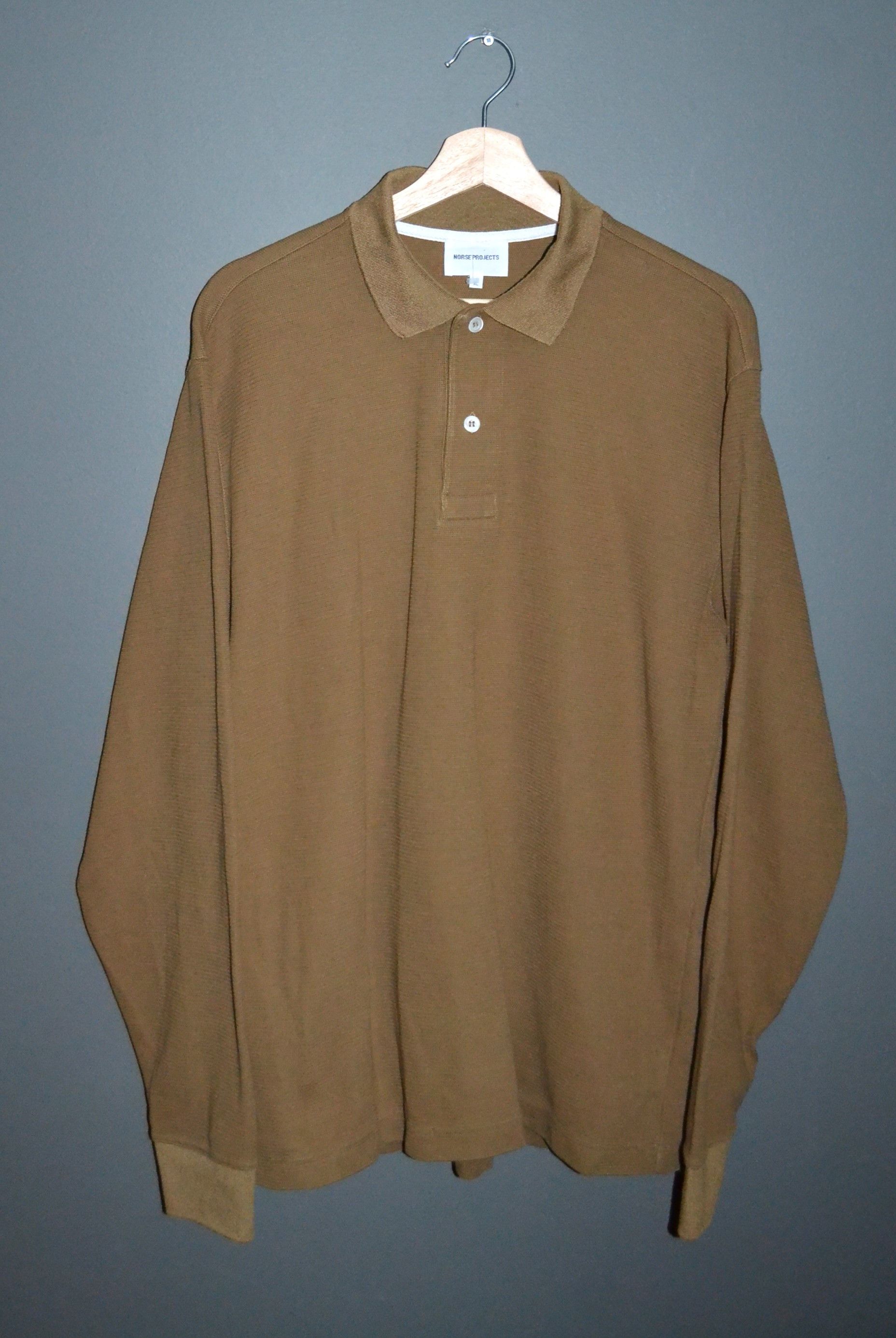 Norse Projects Norse Projects Duffle Ruben Texture Polo Longsleeve Utility Size US XL / EU 56 / 4 - 4 Thumbnail