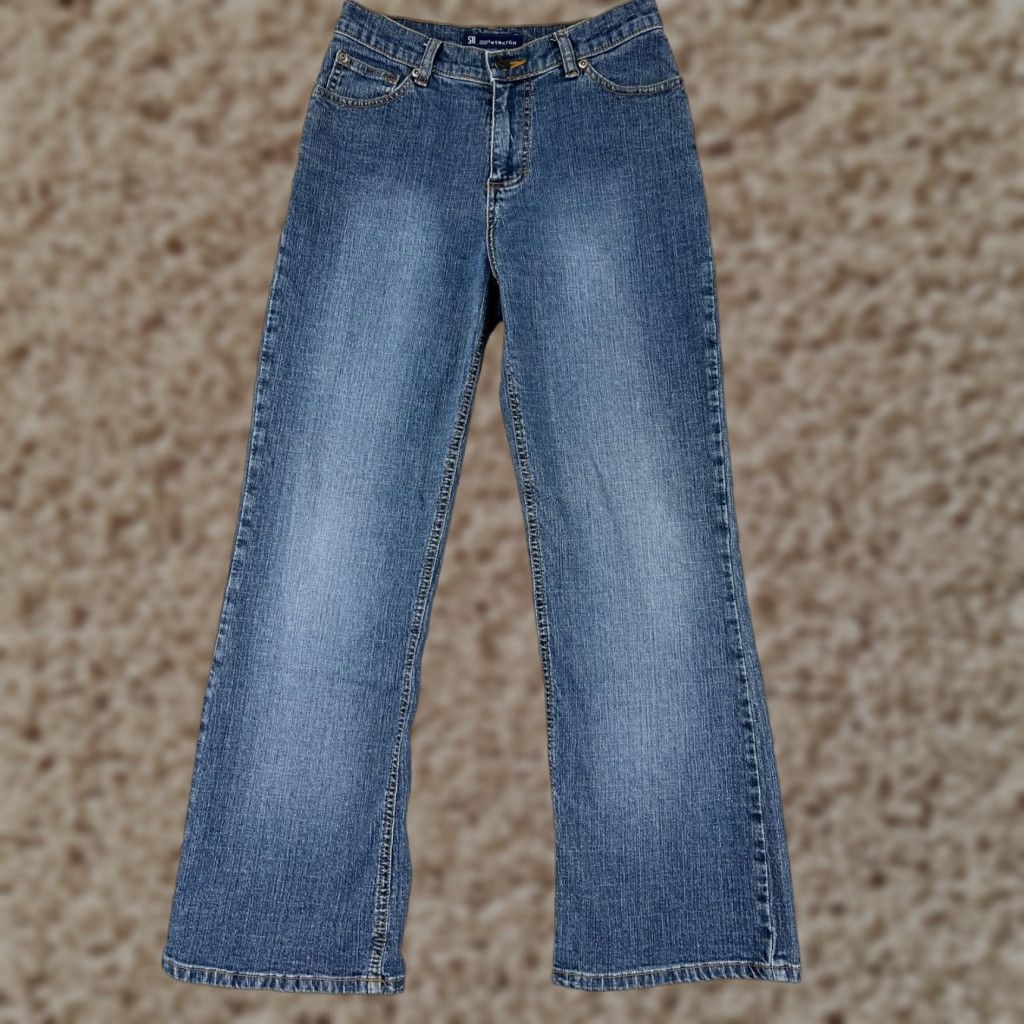 Vintage SO Brand Women's Jeans Pants 16 Blue Denim Bootcut Mid Rise Stretch Cotton Blend Womens Size 38" / US 16 / IT 52 - 1 Thumbnail