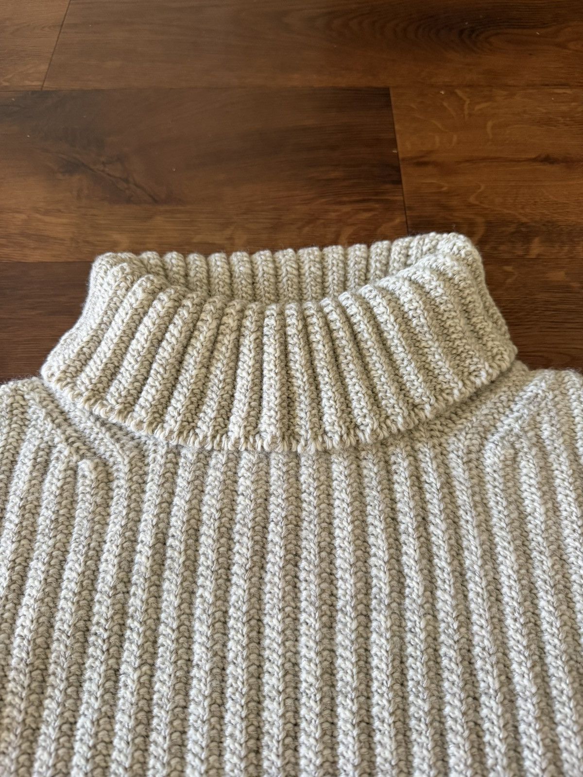 Visvim Visvim Amplus Knit Turtlekneck Sweater Wool Ivory Size XS / US 0-2 / IT 36-38 - 4 Thumbnail