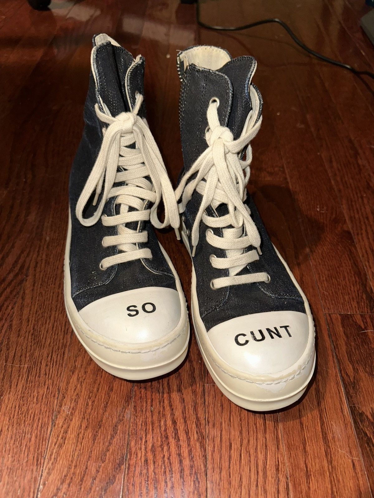 Rick Owens ramones sneakers size 37 Italy wn