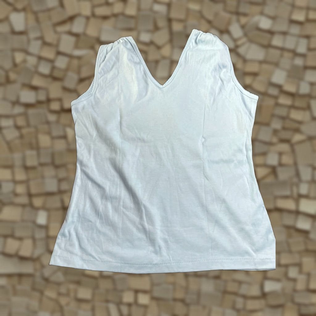 Vintage Bobbie Brooks Top Womens Size L Light Blue Sleeveless Vintage New Regular Size L / US 10 / IT 46 - 1 Thumbnail