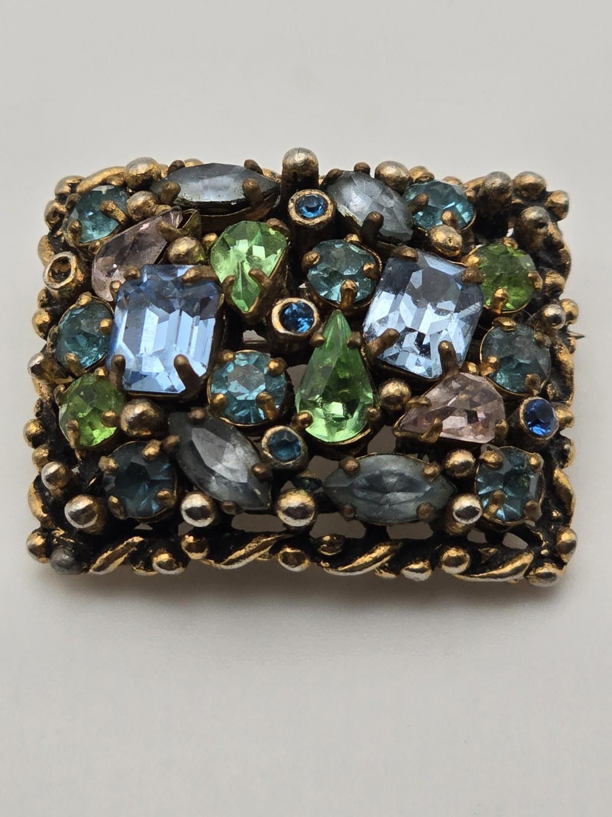 Other Vintage Signed Designer Barclay Rhinestone Brooch Size ONE SIZE - 1 Thumbnail