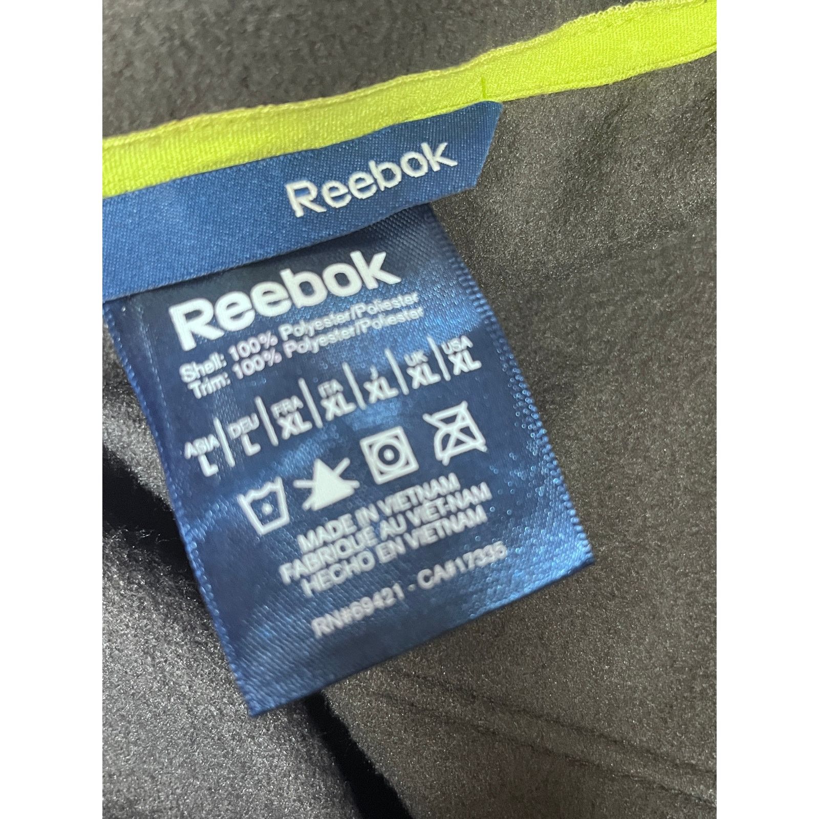Reebok REEBOK PREMIUM MICRO FLEECE Jacket - X-Large - Char Size US XL / EU 56 / 4 - 7 Thumbnail