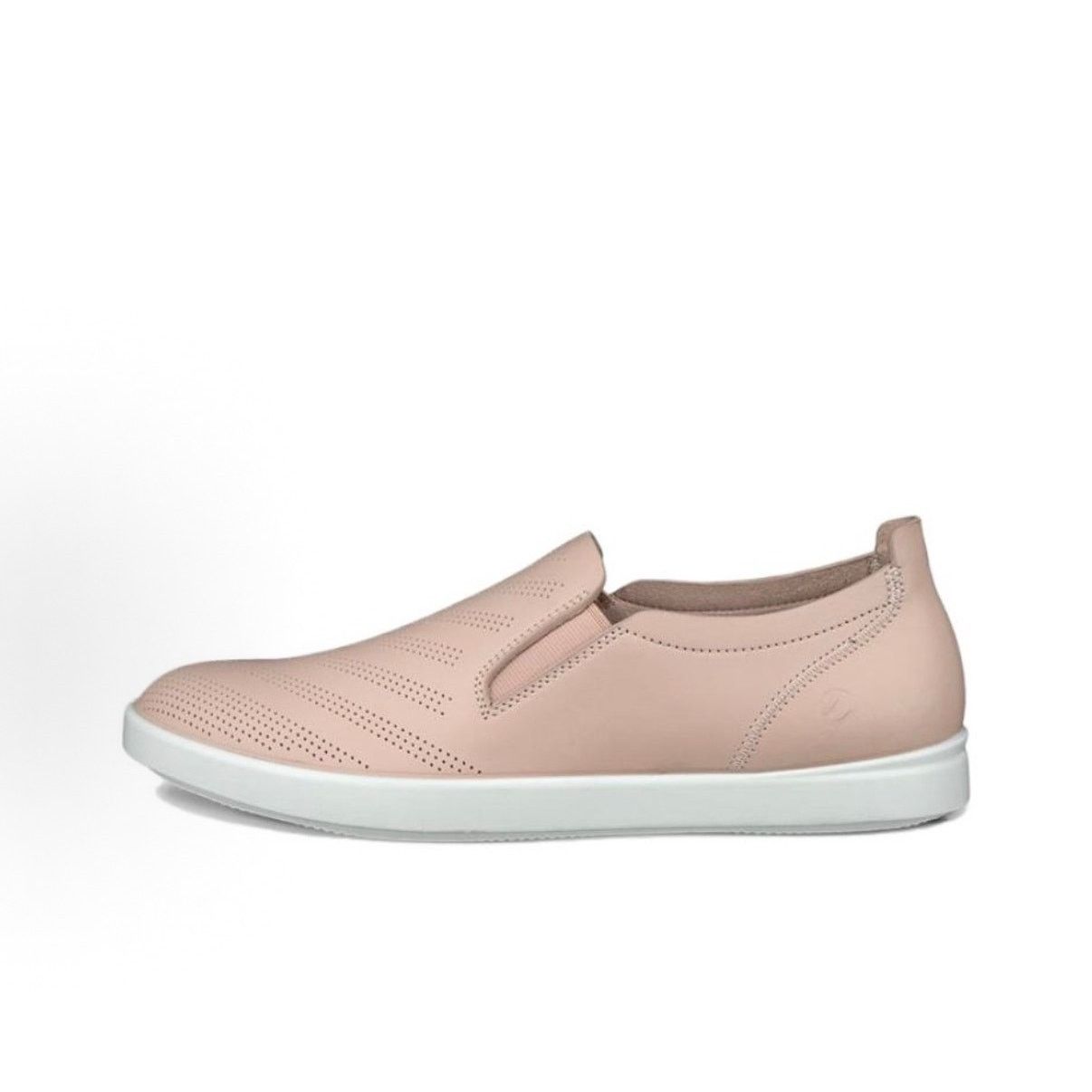 Ecco ECCO WOMEN'S 40 CLASSIC SLIP ON LEATHER SNEAKER ROSE DUST Size US 9 / IT 39 - 2 Thumbnail