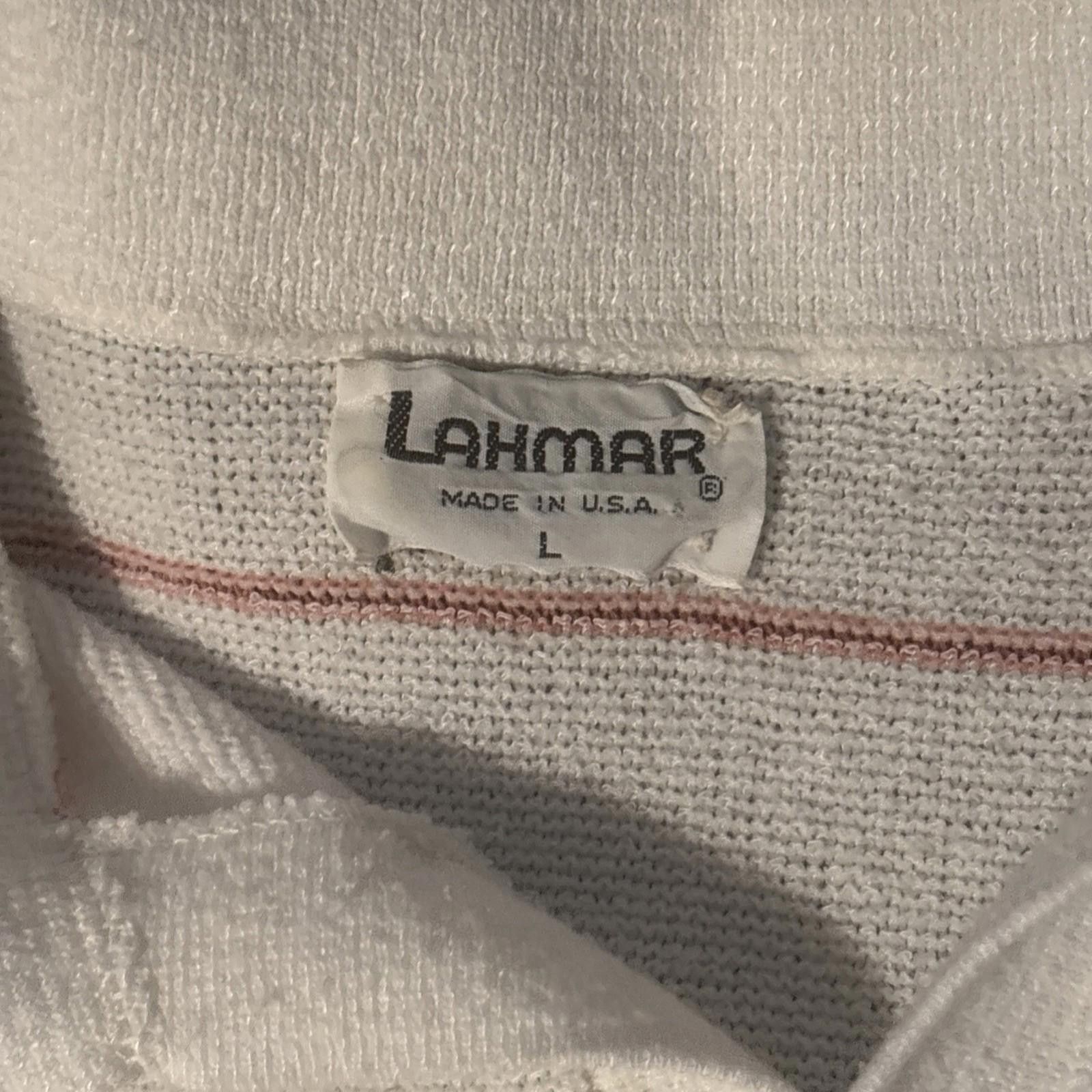 Kendrick Lamar Vintage Lahmar Polo Shirt Adult Large Gray Striped 70's VTG Size US L / EU 52-54 / 3 - 3 Thumbnail