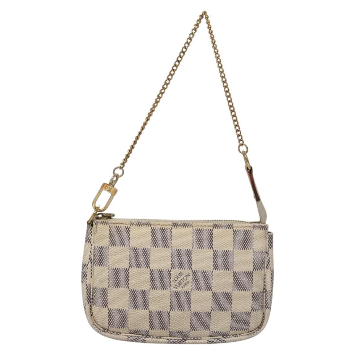 Louis Vuitton Pochette Accessoire White Canvas Clutch Bag (Pre-Owned) Size ONE SIZE - 1 Thumbnail