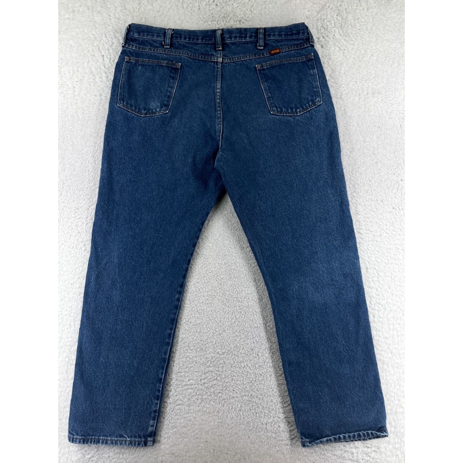 Denime Rustler Jeans Mens 40 Blue Denim Straight Leg 100% Cotton Western Shirt Size US 40 / EU 56 - 2 Thumbnail