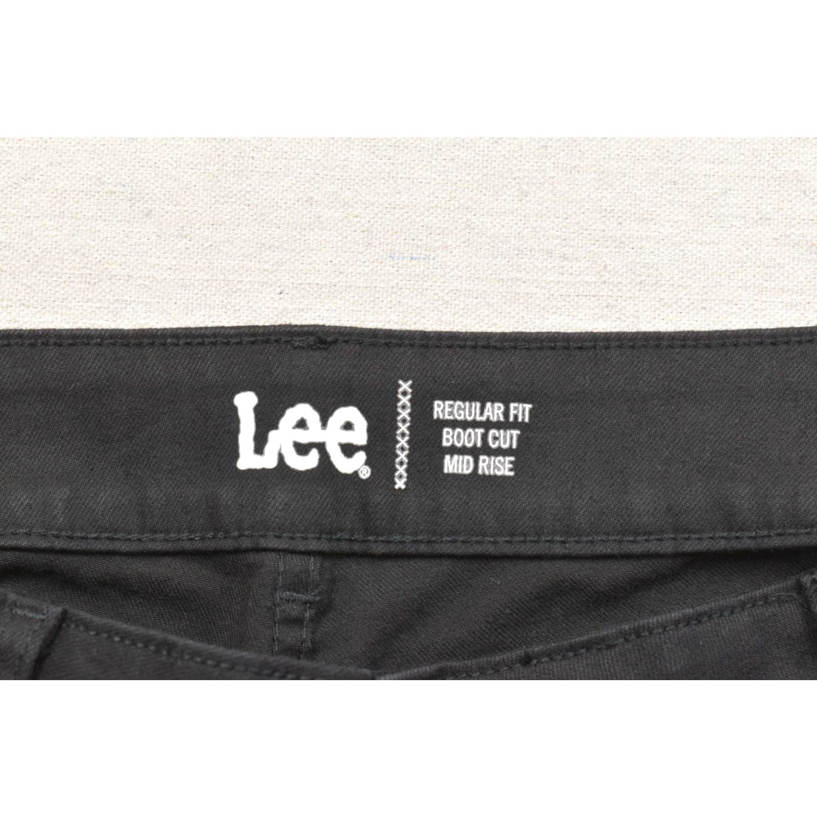 Lee Lee Regular Fit Bootcut Pants Mid Rise Black 16W P Petite Stretch Women's Casual Trousers Size 38" / US 16 / IT 52 - 7 Thumbnail