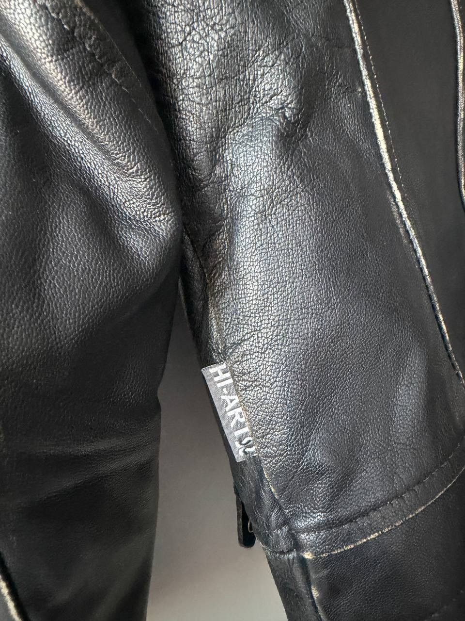 Vintage Halvarssons Vintage Real Leather Moto Biker Jacket 8710AC Size XS / US 0-2 / IT 36-38 - 9 Thumbnail