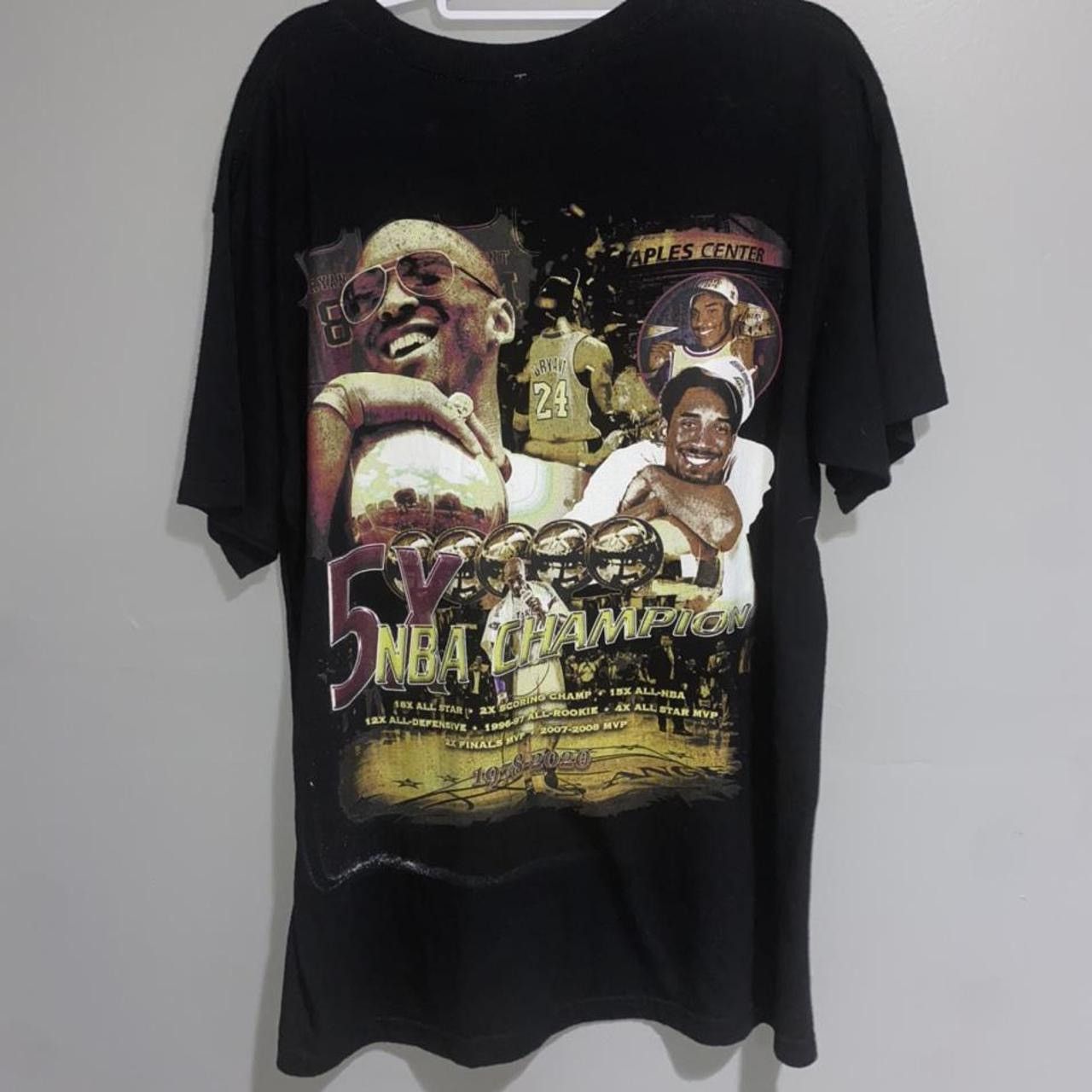 Vintage Kobe Bryant LA Lakers rap style nba tee Los Angelas Lakers Size US XL / EU 56 / 4 - 4 Thumbnail
