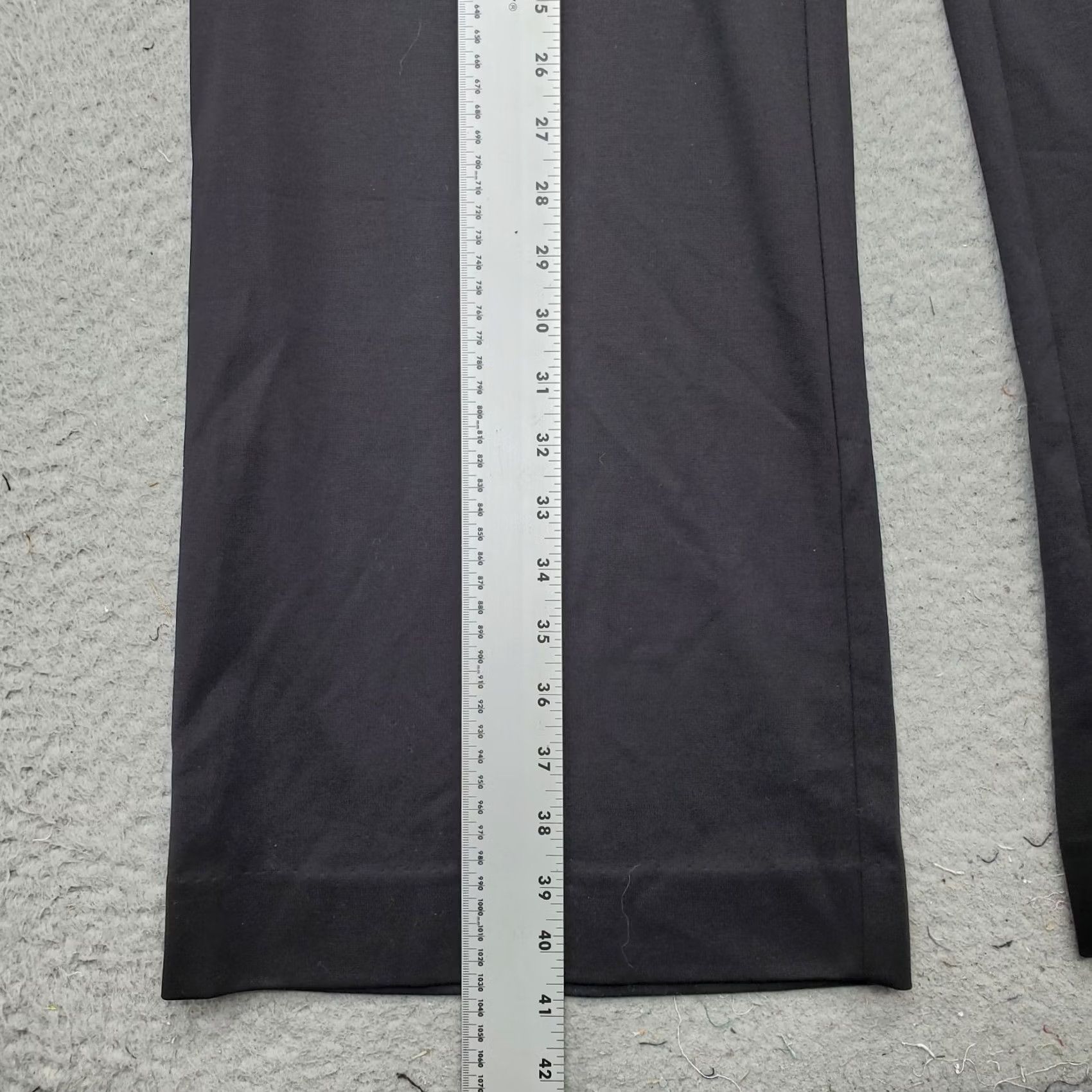 Vintage Chico's Trouser Pants Women 8 Black Ponte Stretch Relaxed Wide-Leg Pockets Pants Size 30" / US 8 / IT 44 - 3 Thumbnail