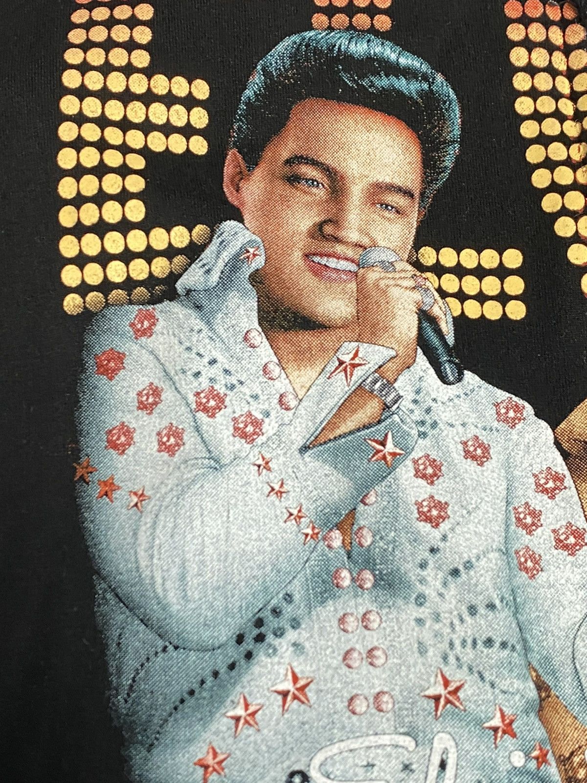 Band Tees VTG Rock@Tees Elvis Presley Full Zip Hoodie Women’s Size L Size L / US 10 / IT 46 - 4 Thumbnail