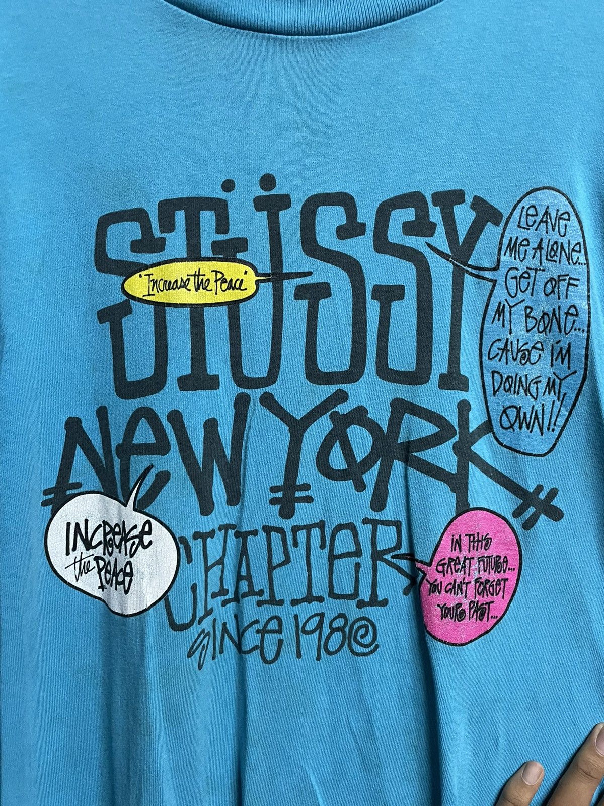 Stussy × Vintage T shirt Stussy NY vintage Size US L / EU 52-54 / 3 - 2 Thumbnail