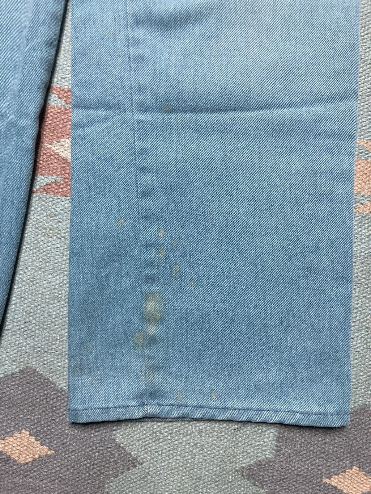 Vintage 1970s flare leg denim jeans bootcut hippie blue talon 30x28 Size US 30 / EU 46 - 2 Thumbnail