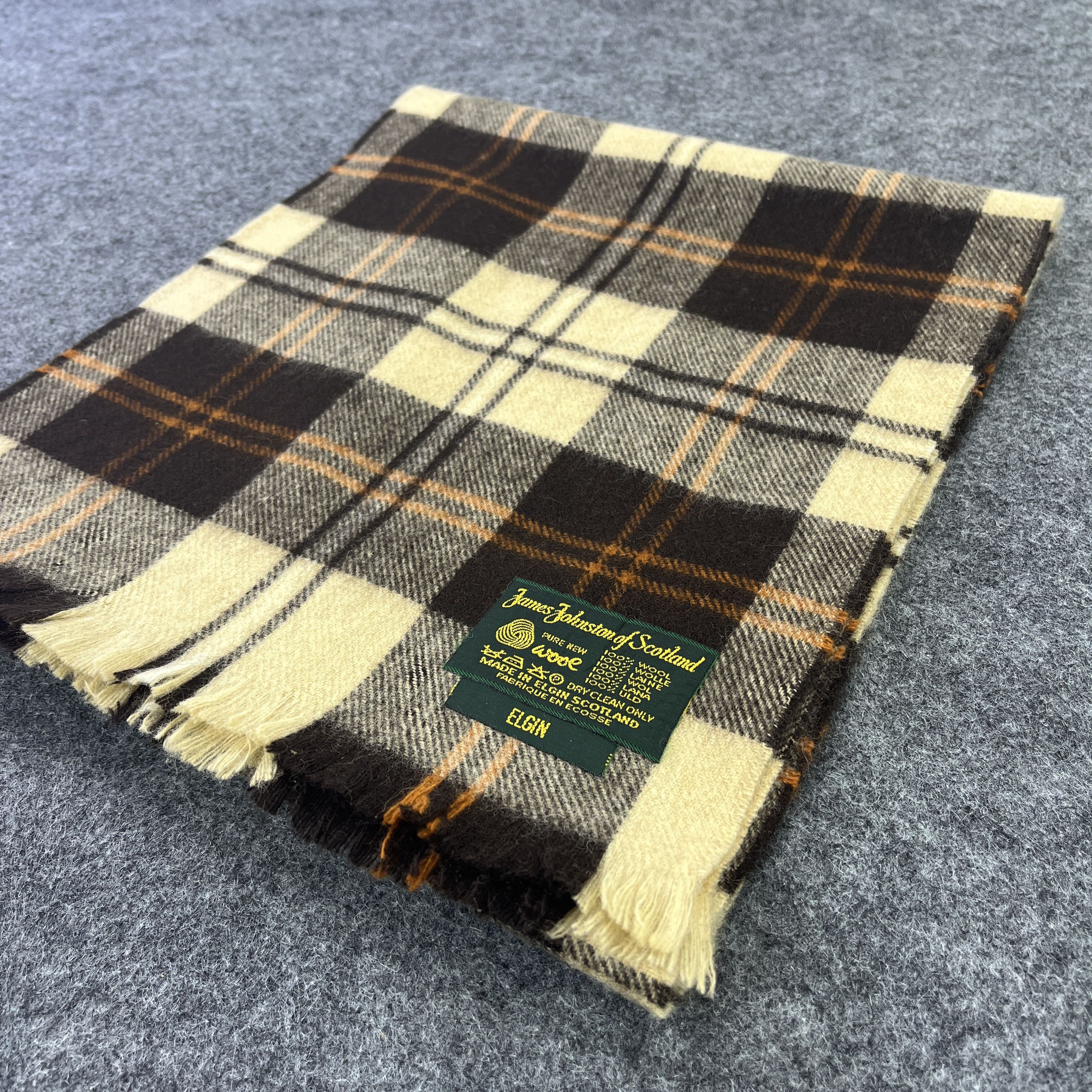 Vintage James Johnstons Scarf / Muffler / Neckwear T798 Size ONE SIZE - 5 Thumbnail