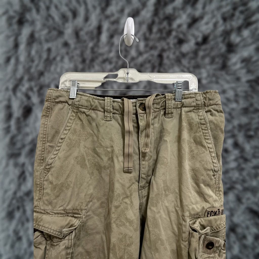 Ecko Unltd. VINTAGE Ecko UNLTD Cargo Shorts Mens 34 Brown Baggy Multi Pockets Draw Strings Denim 90s Outdoor Mens Size US 34 / EU 50 - 1 Thumbnail