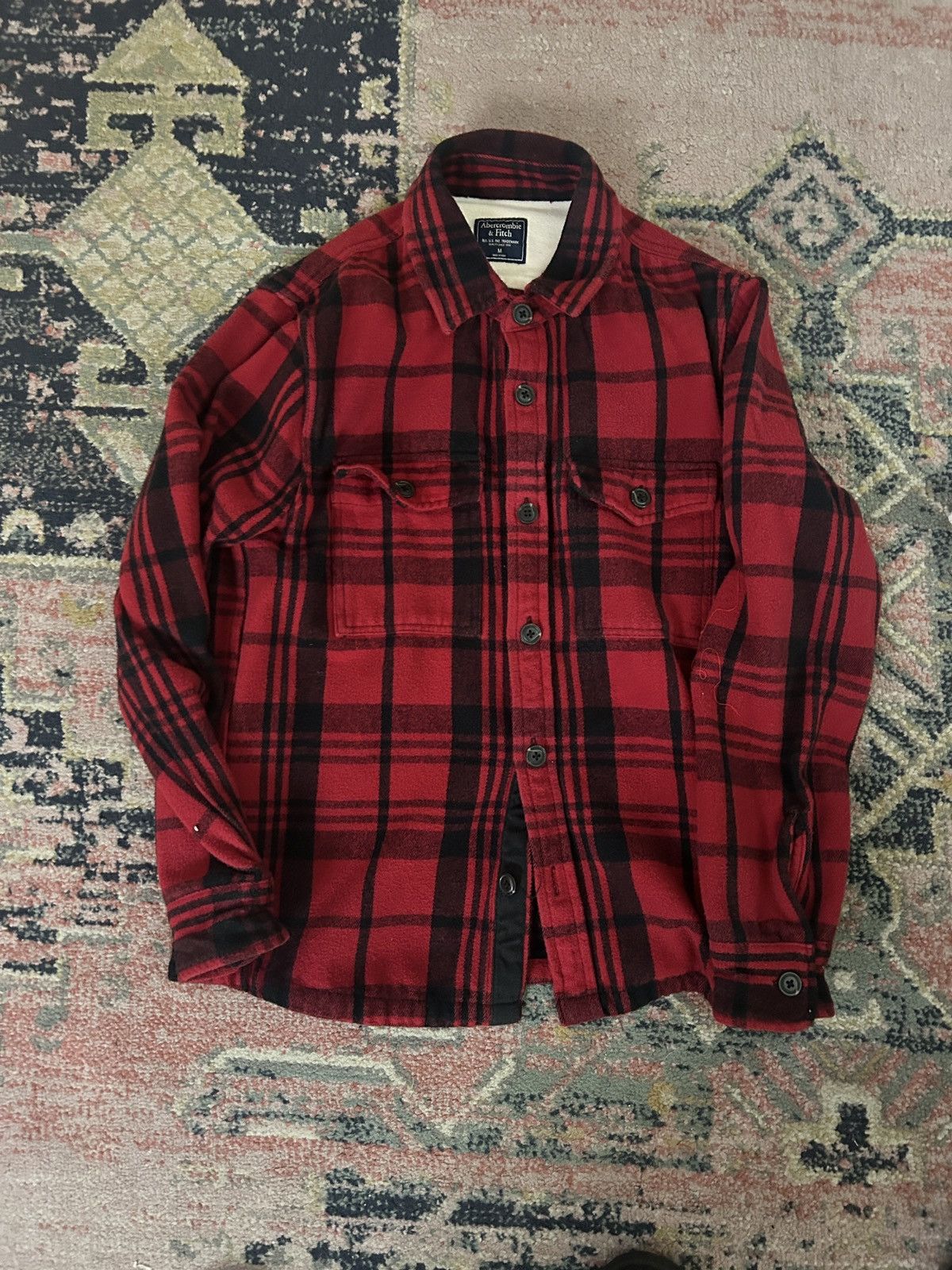 Abercrombie & Fitch Abercrombie & Fitch Vintage flannel Shirt Size US M / EU 48-50 / 2 - 1 Thumbnail