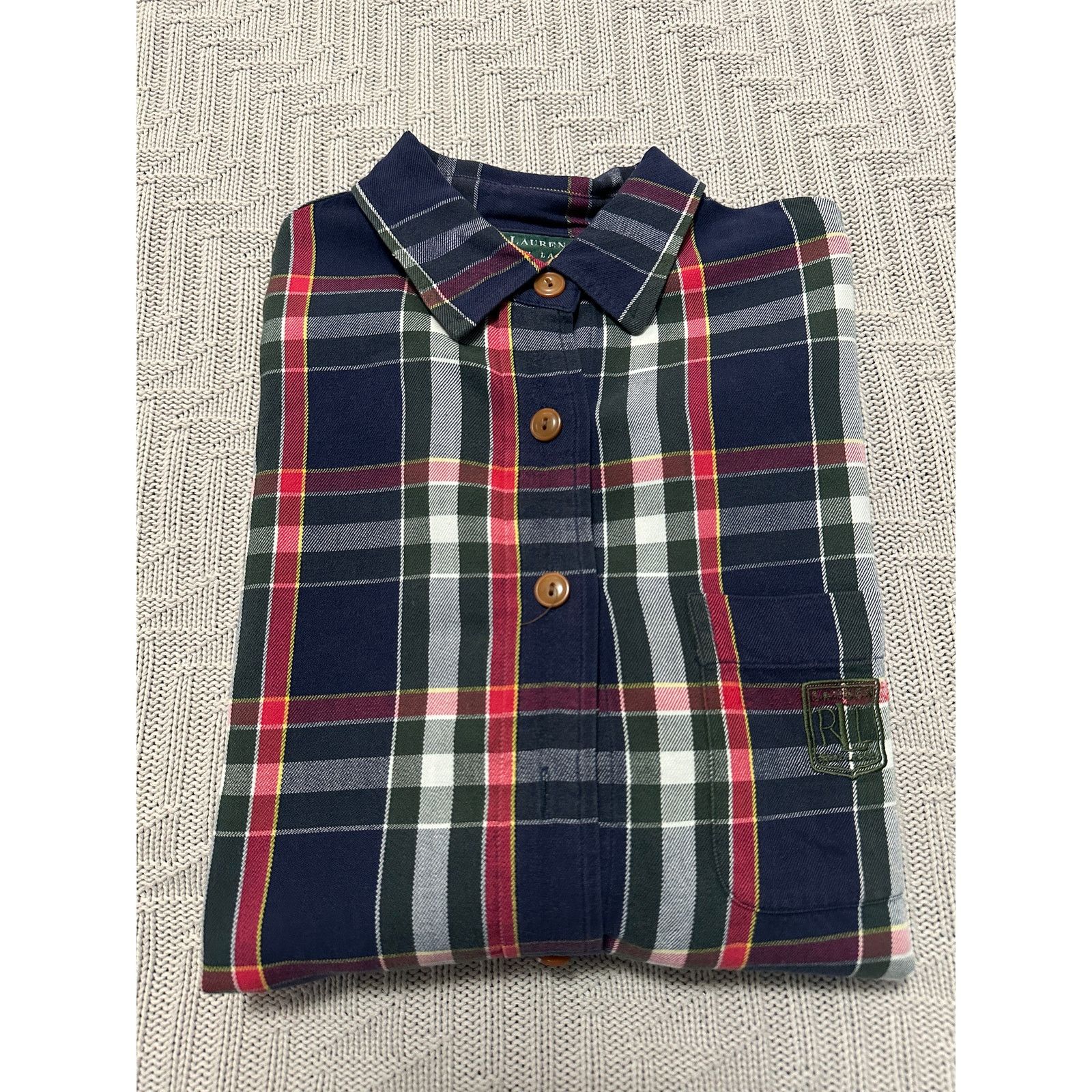 Lauren Ralph Lauren Lauren Ralph Lauren blue fall plaid button down size L Size US L / EU 52-54 / 3 - 1 Thumbnail