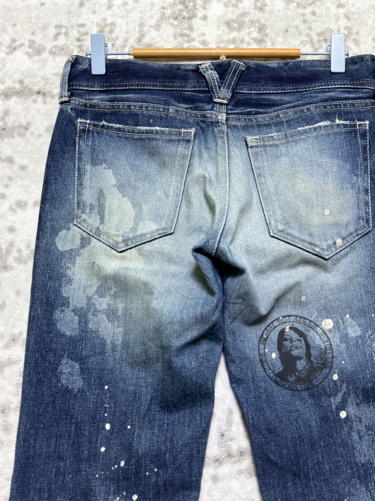 Vanquish Vintage Vanquish Distressed Paint Splatter Flared Low Rise Size US 30 / EU 46 - 10 Thumbnail