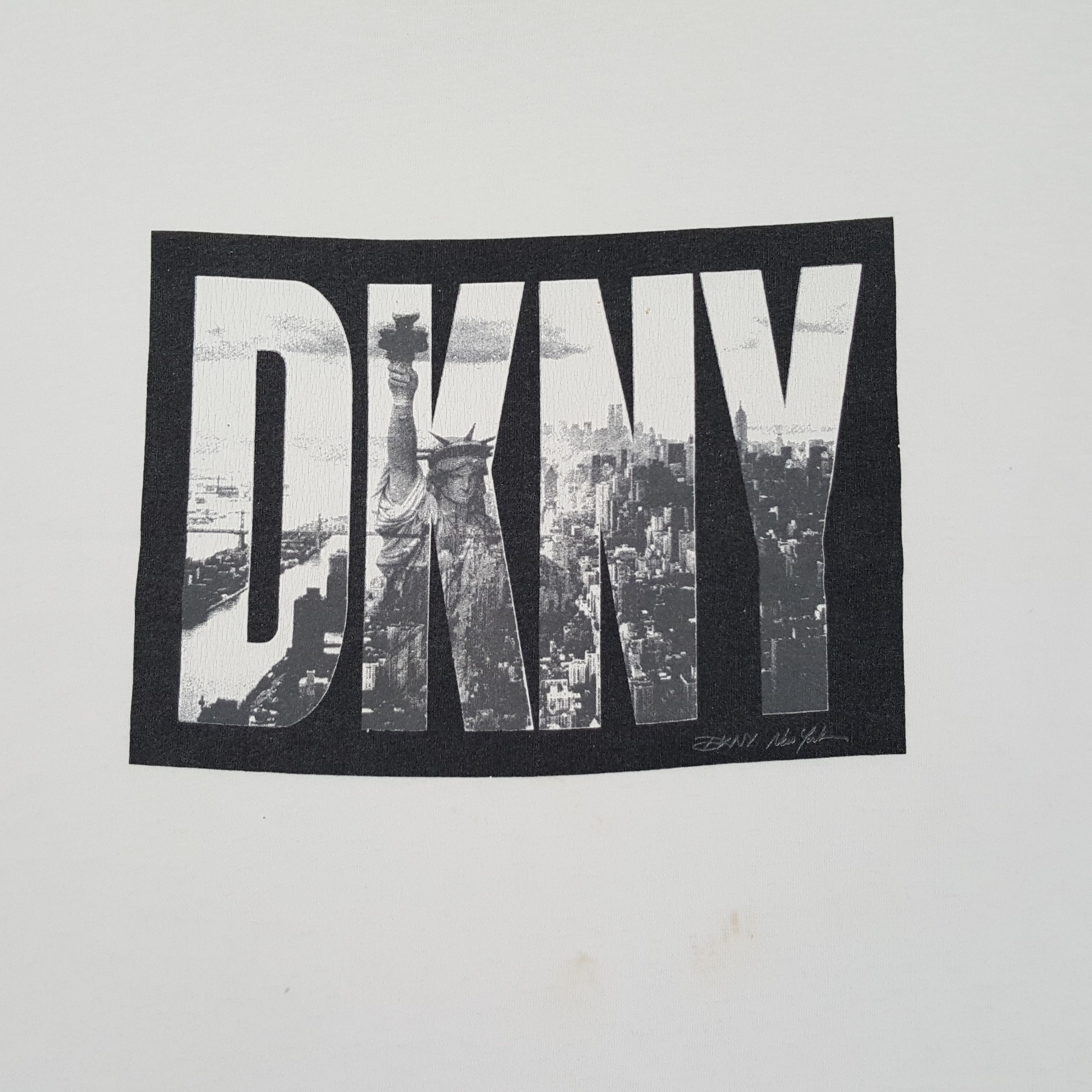 DKNY × Vintage Vintage DKNY New York Streetwear T-shirt Size US L / EU 52-54 / 3 - 2 Thumbnail