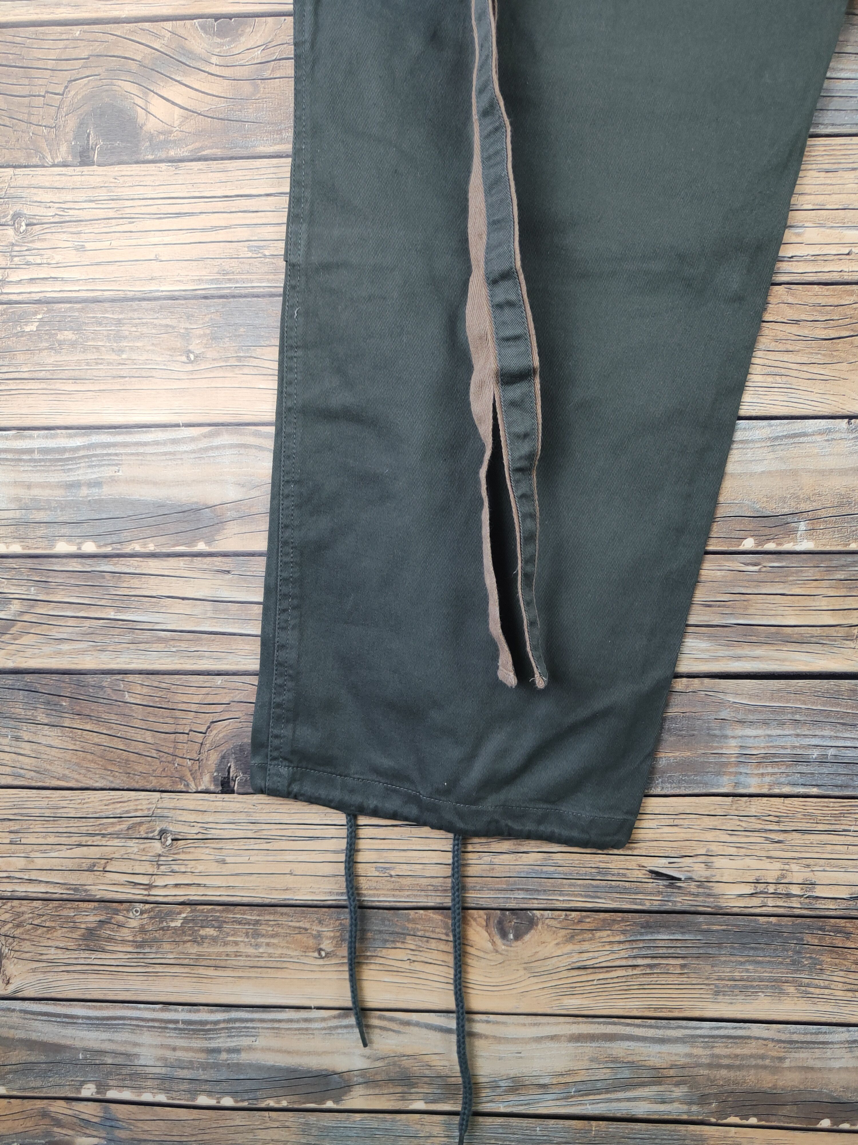 Japanese Brand DL Roughness Troop Green Multipocket Cargo Pants #1484 Size US 34 / EU 50 - 9 Thumbnail