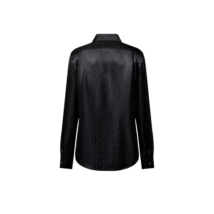 Louis Vuitton Monogram Long-Sleeved Silk Shirt Size US XS / EU 42 / 0 - 3 Thumbnail