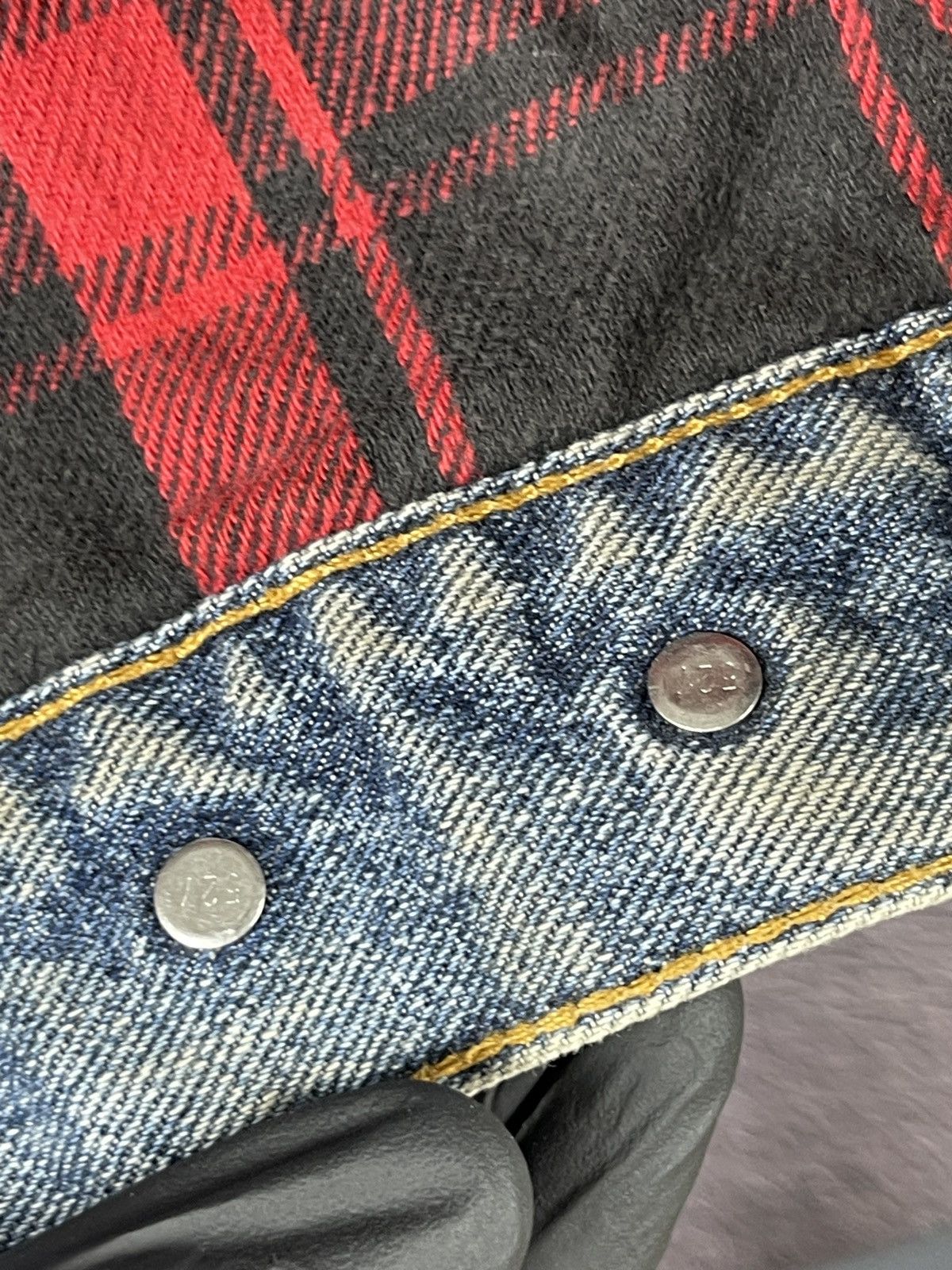 Levi's Levi’s vintage 90s faded checkered lining trucker jacket Size US XL / EU 56 / 4 - 22 Thumbnail