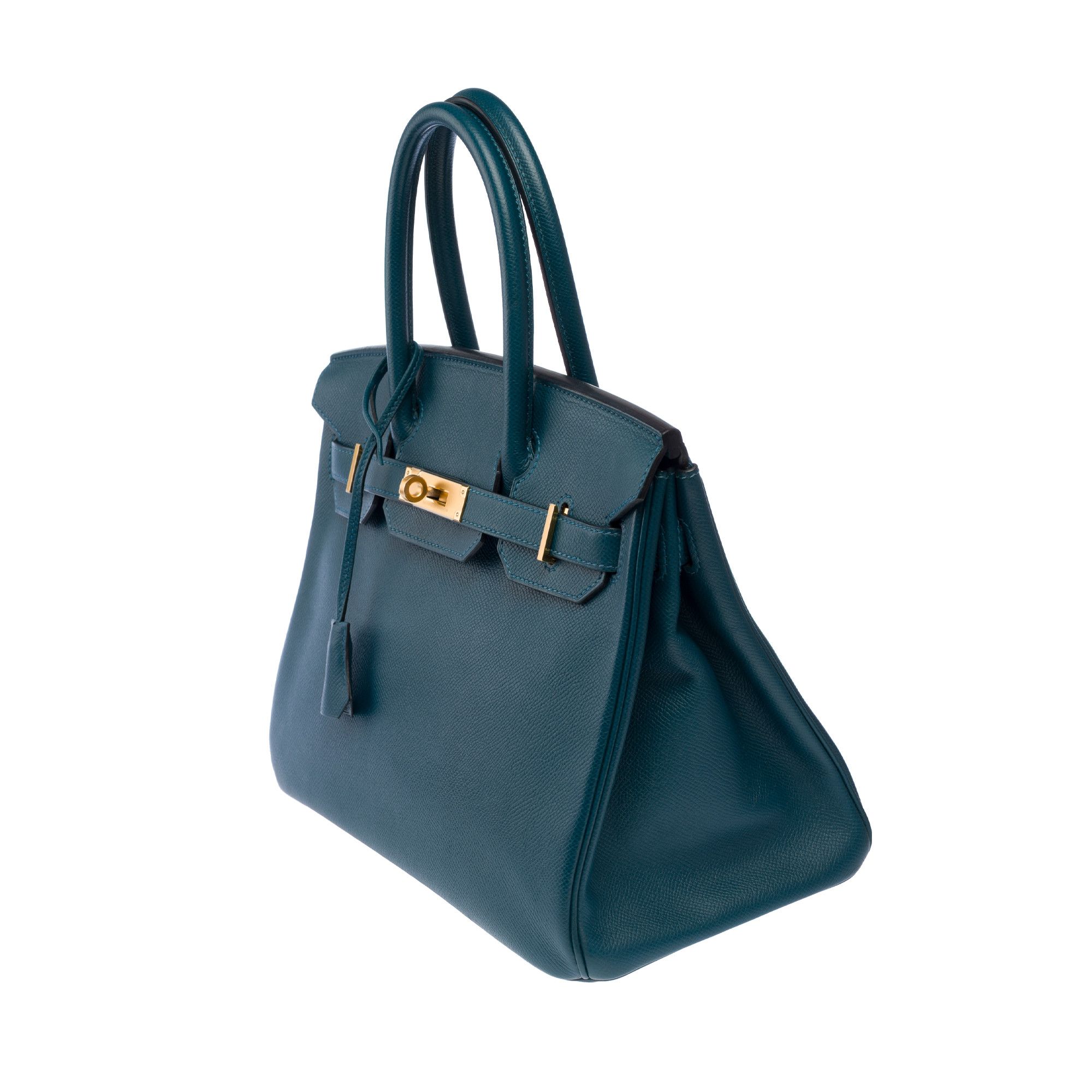 Hermes Hermes Birkin 30 in Blue Leather Size ONE SIZE - 4 Thumbnail