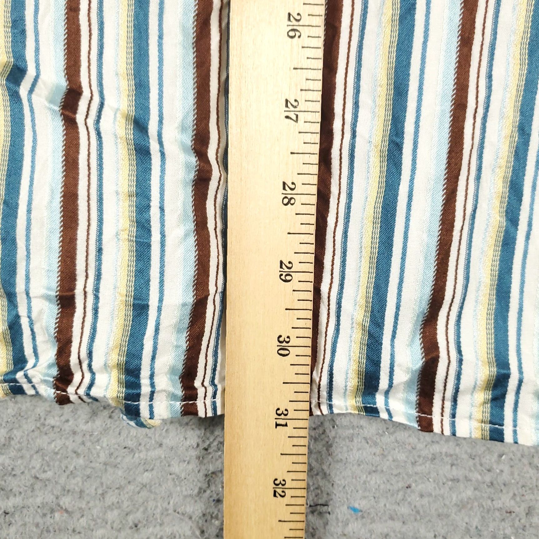 Tommy Bahama VINTAGE? No — Tommy Bahama Boat Shirt Men 2XL Blue Brown Striped Silk Button-Up Long Sleeve Shirt Size US XXL / EU 58 / 5 - 4 Thumbnail