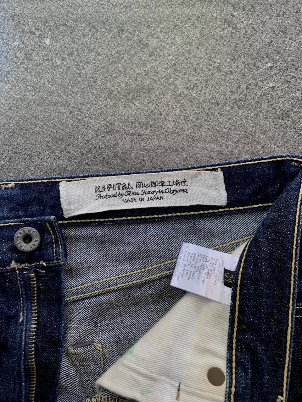 Kapital FREE TAX! Indigo Raw Denim Jeans Size US 34 / EU 50 - 12 Thumbnail