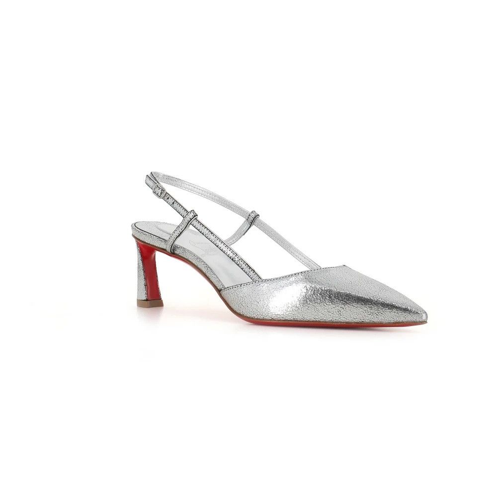 Christian Louboutin oc11z0625 Pumps in Silver Size US 8 / IT 38 - 3 Thumbnail