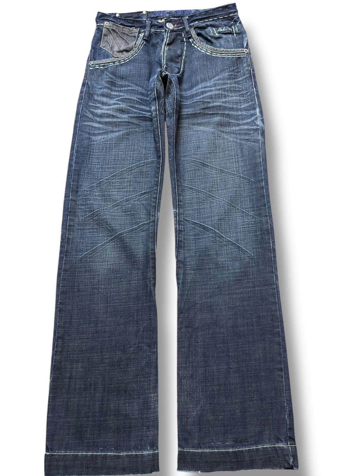 Kapital Vintage Sabi 09 Whiskers Avant Garde Style Jeans Size US 27 - 1 Thumbnail