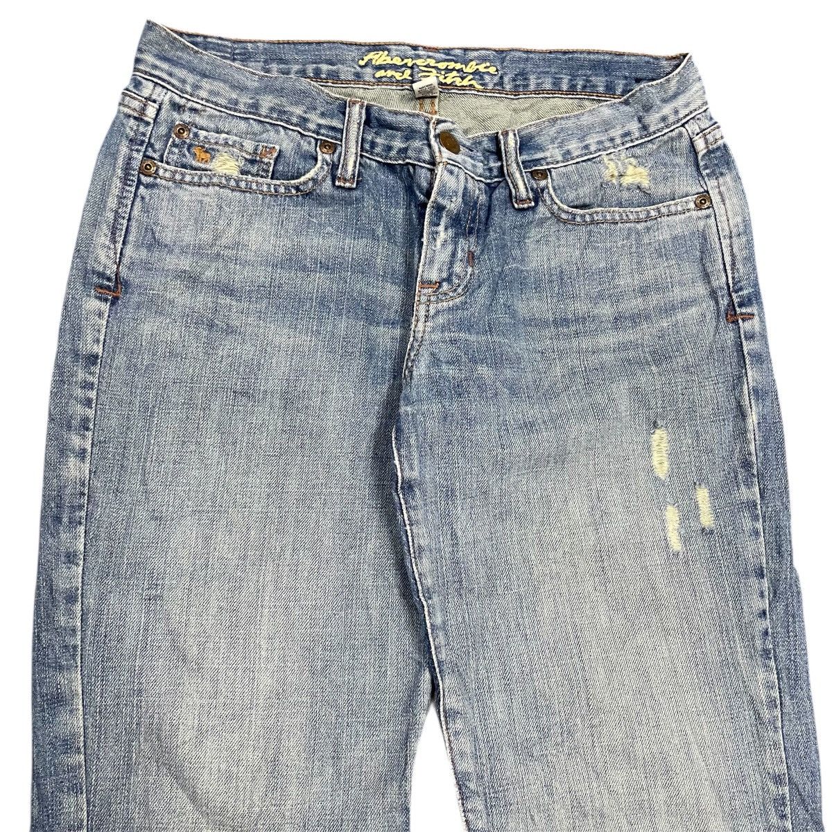 Abercrombie & Fitch Y2k flare abercrombie & fitch Punk Distressed Jeans Size 29" - 4 Thumbnail