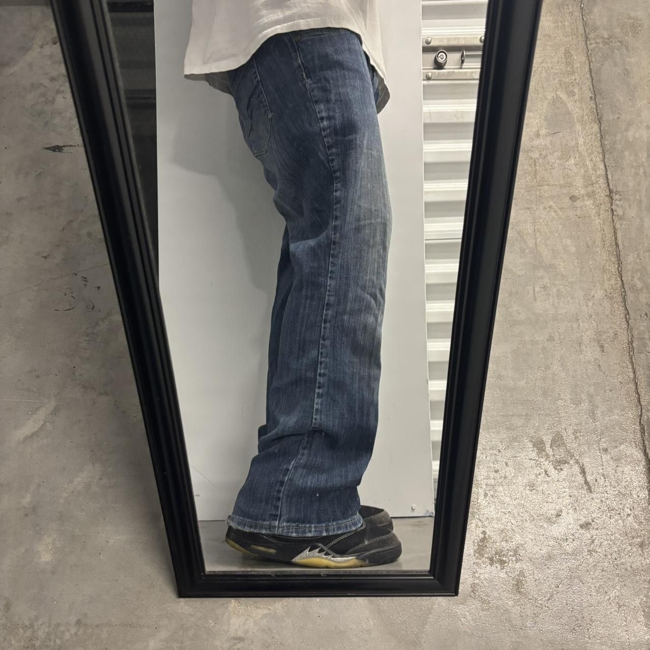 Vintage Crazy Vintage Y2K/2000s Grunge Faded Dark Wash Bootcut Denim Jeans! 38x28 Size US 38 / EU 54 - 2 Thumbnail