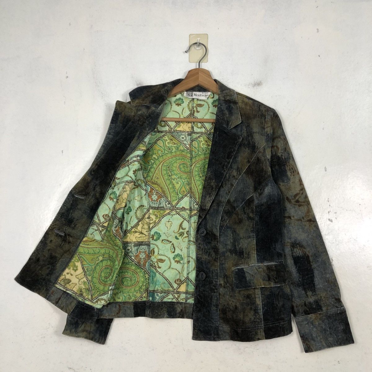 Japanese Brand 📌Vintage Suede Leather Jacket Montsoie Blanket Issey Miyake Size US M / EU 48-50 / 2 - 14 Thumbnail