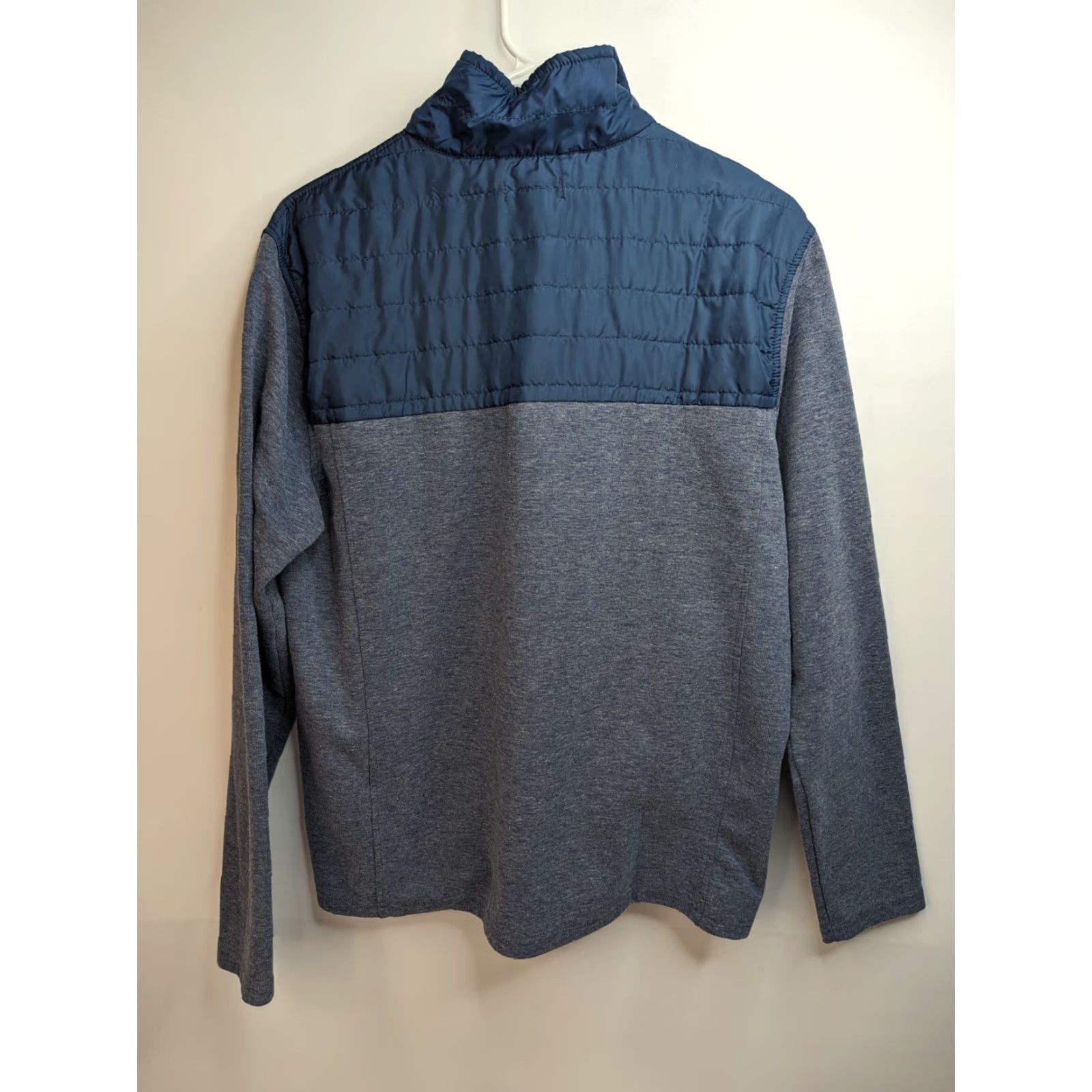 Eddie Bauer Eddie Bauer Pullover Sweater Mens Medium 1/4 Zip Dusted Indigo Heather Blue Knit Mock Neck Long Sleeve Size US M / EU 48-50 / 2 - 7 Thumbnail