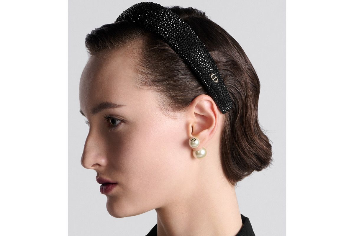Dior o1w1db10326 Size:OS/Dior Band Headband in Black Size ONE SIZE - 3 Thumbnail