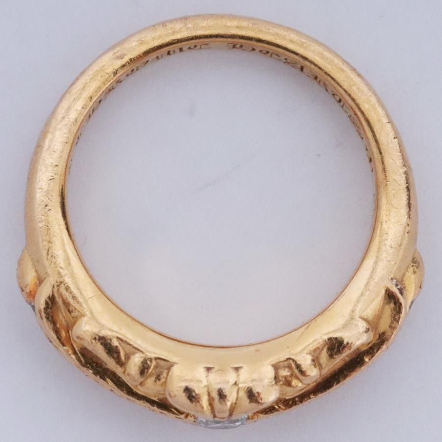 Chrome Hearts US5.5 Chrome Hearts PAVE DIAMOND 22K GOLD FLORAL CROSS RING Size ONE SIZE - 8 Thumbnail