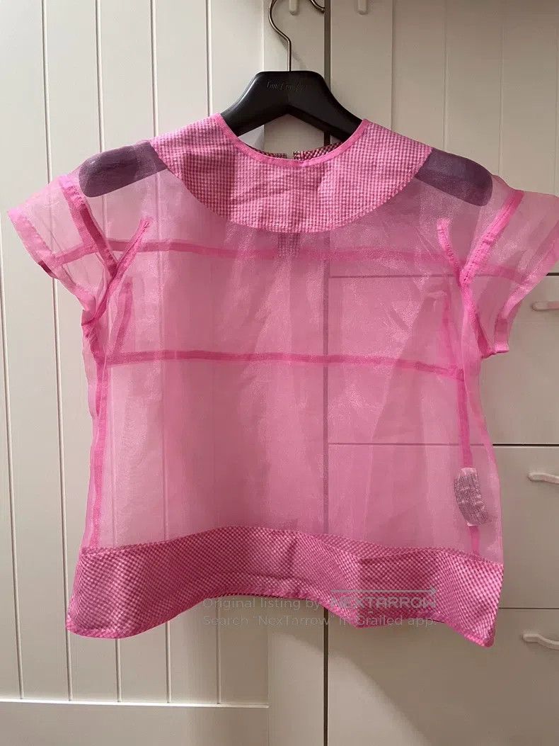 Comme des Garcons Comme Des Garcons Pink sheer top, size S Size S / US 4 / IT 40 - 1 Thumbnail