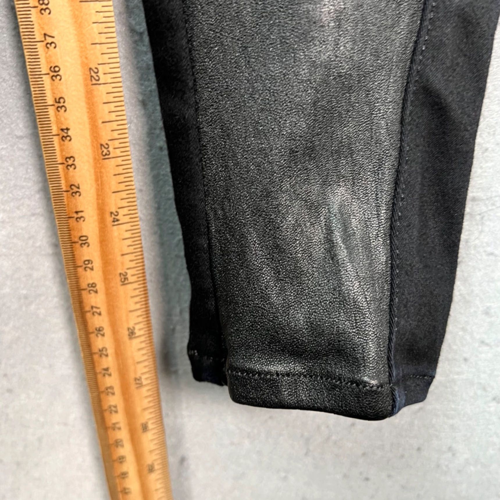 Rag & Bone rag & bone Womens Skinny Moto Jeans Black Leather Accent 28 Rag & Bone Jeans Slim 5-Pocket Denim Womens 28 Black Leather Accent Size 28" / US 6 / IT 42 - 7 Thumbnail