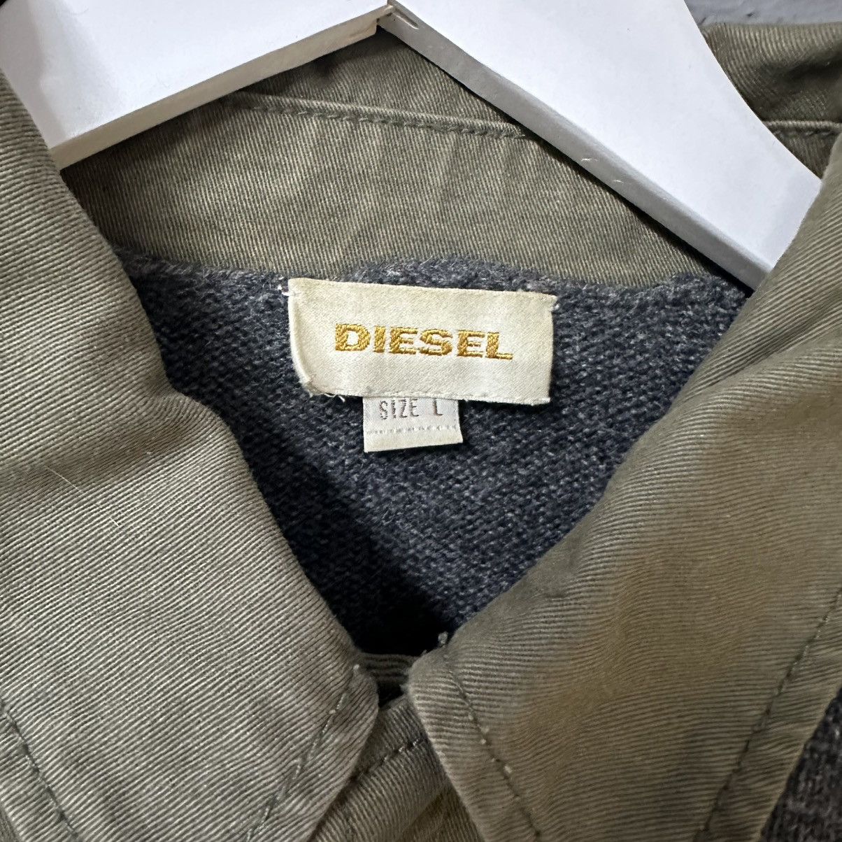 Diesel Diesel Reworked Military Wool Knit Sweater Army Patchwork Size US L / EU 52-54 / 3 - 2 Thumbnail