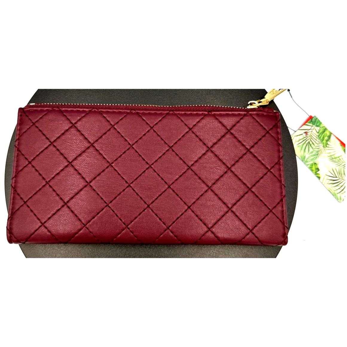 Badgley Mischka Badgley Mischka Quilted Long Wallet - Wine Size ONE SIZE - 5 Thumbnail