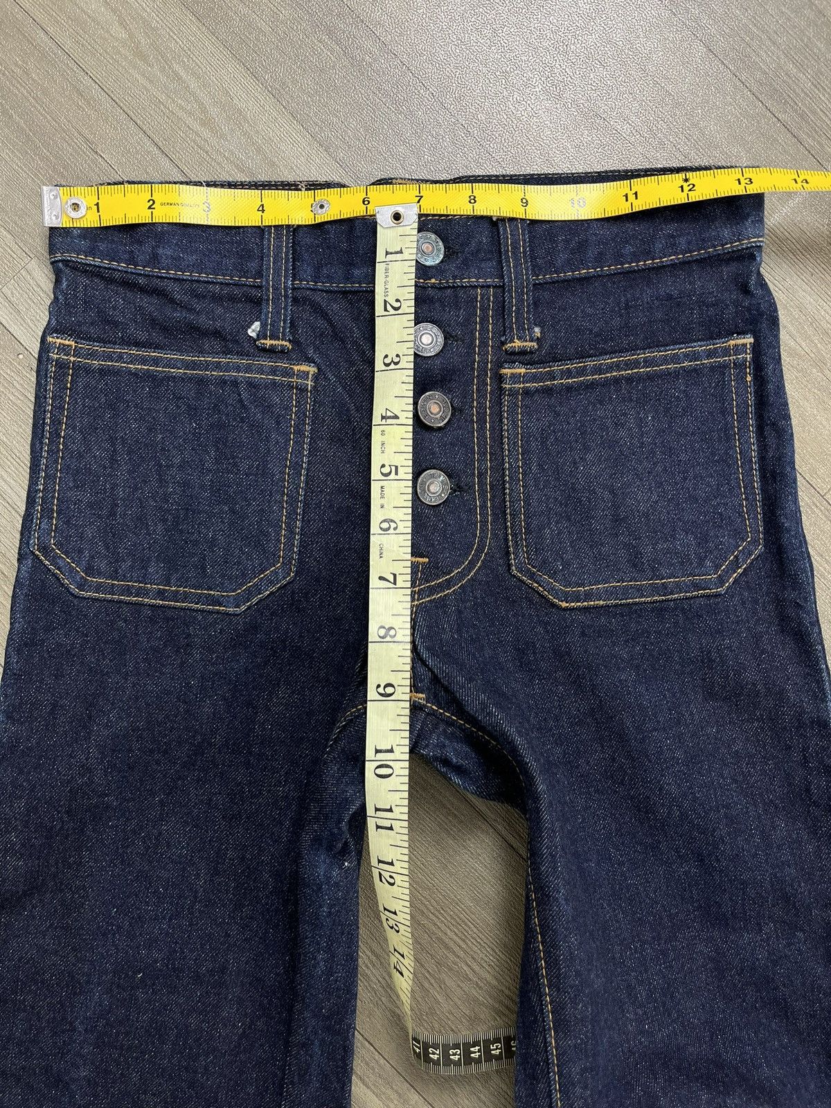 Japanese Brand 2000s Edwin 1014 TT Ifsixwasnine Lgb Style Flared Jeans Size US 27 - 17 Thumbnail