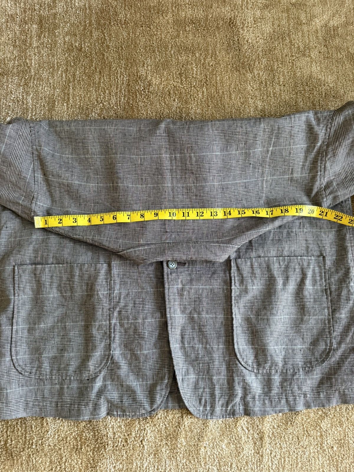 Beams Plus Beams Plus Linen Plaid Chore Jacket Size US XL / EU 56 / 4 - 4 Thumbnail