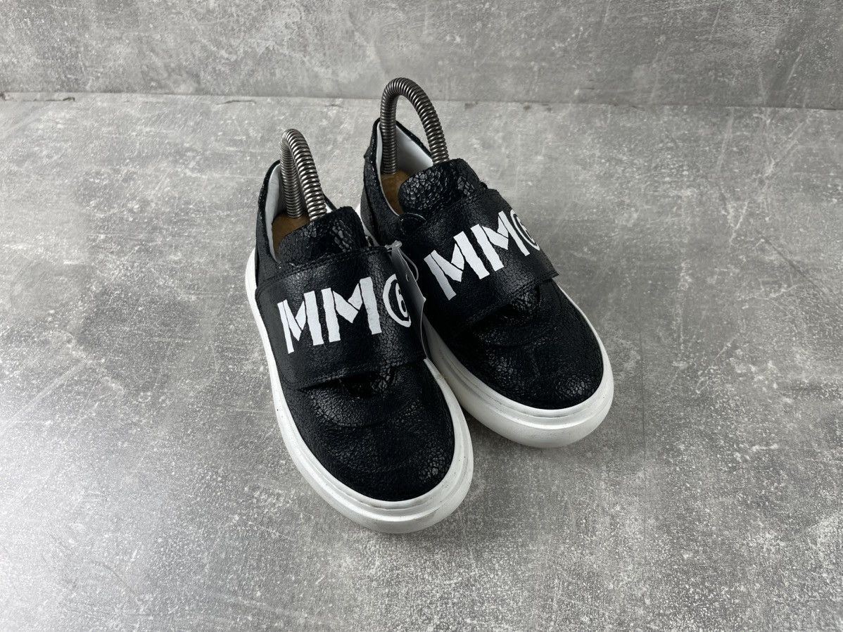 Maison Margiela MM6 Maison Margiela Leather Monk Snap Black Kids Sneakers Size US 4 / IT 34 - 3 Thumbnail