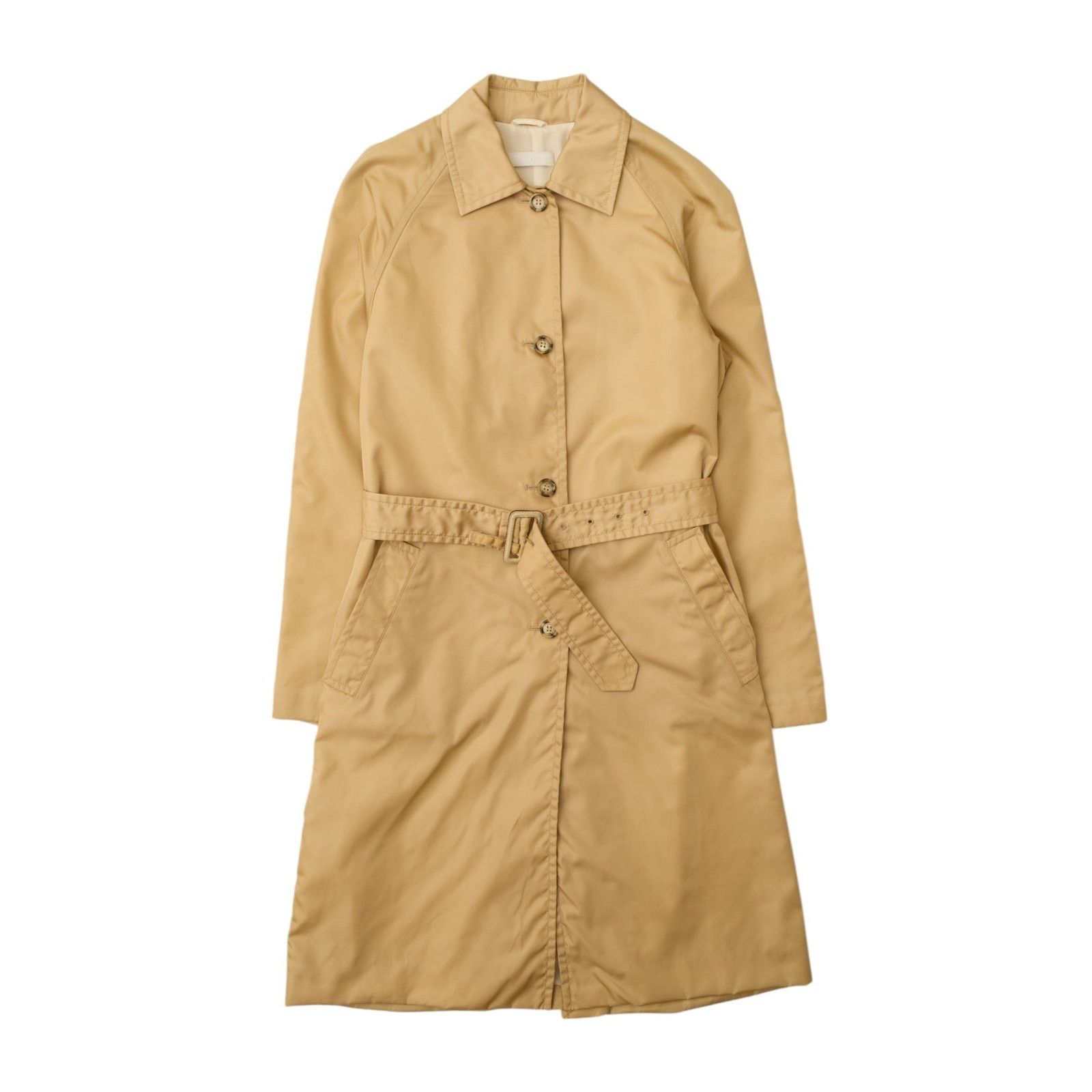 Prada Beige Nylon Belted Coat Size M / US 6-8 / IT 42-44 - 3 Thumbnail