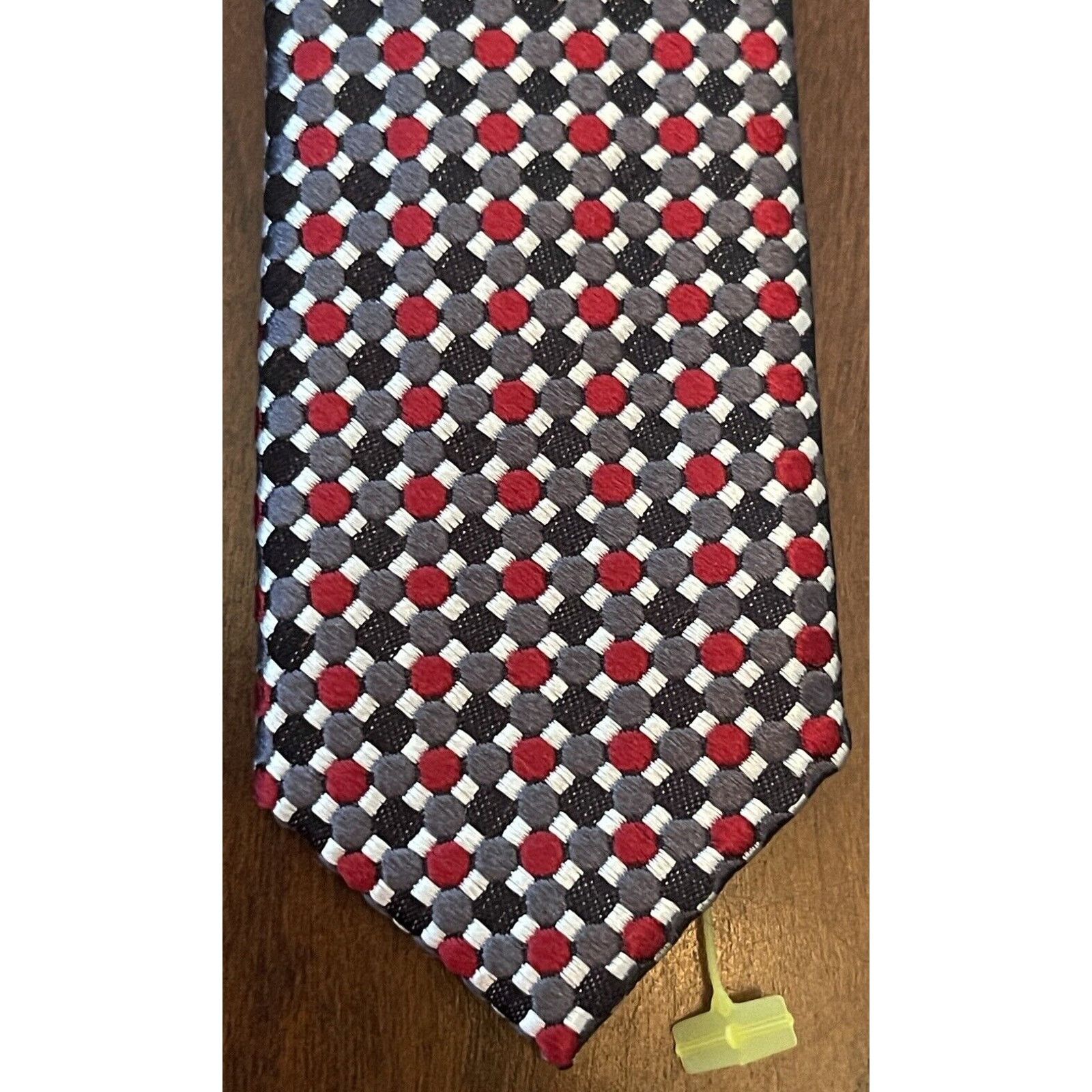 Pronto Uomo Pronto Uomo Couture Red Gray Hand Made Silk Made In China Size ONE SIZE - 6 Thumbnail